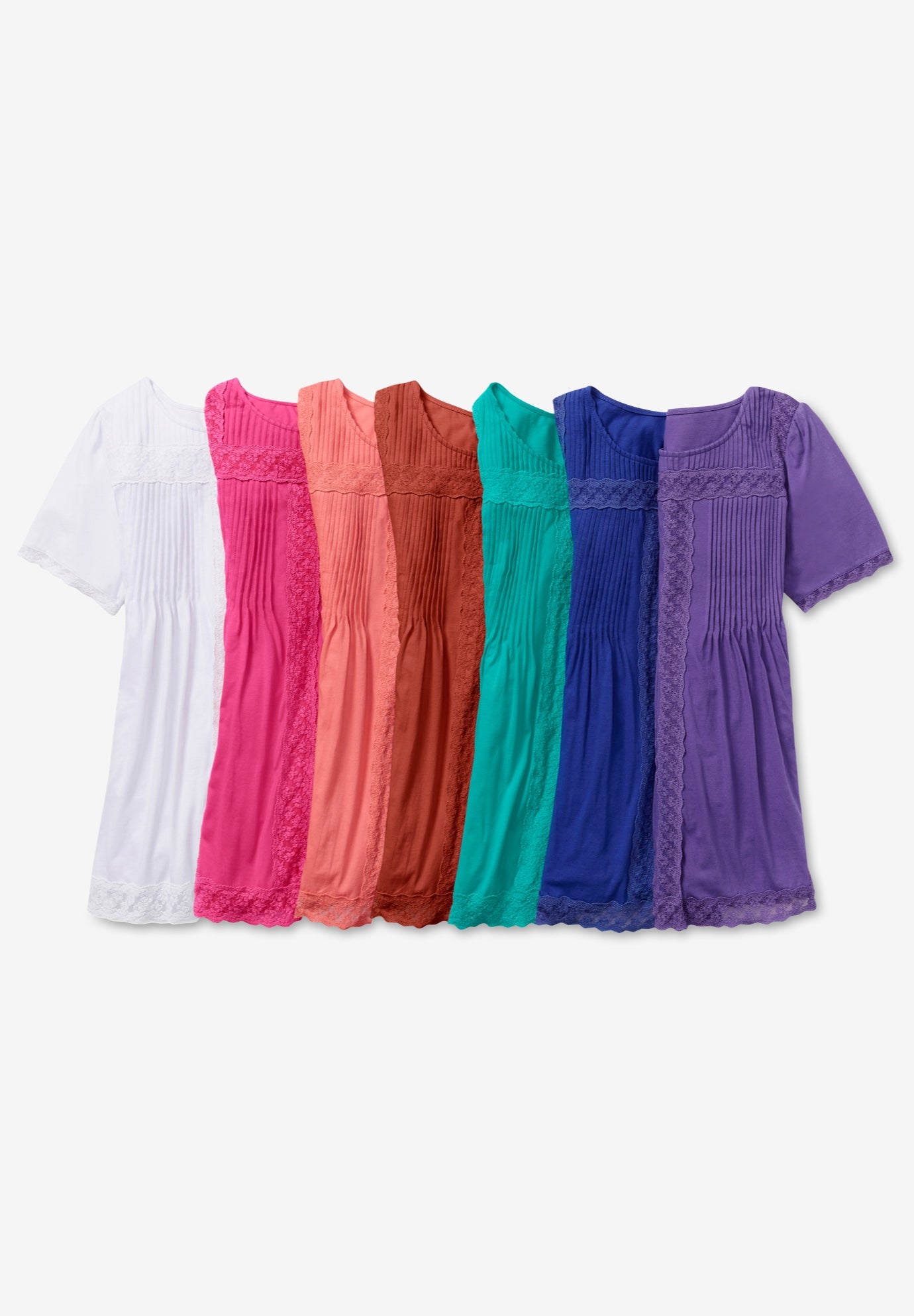 Lace-Trim Pintucked Tunic image number 4