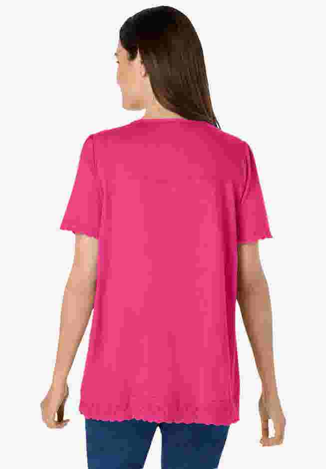 Lace-Trim Pintucked Tunic image number 1