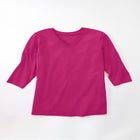 Perfect Three-Quarter Sleeve V-Neck Tee image number null