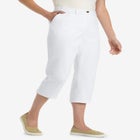 Adjustable Waist Chino Capri image number null