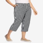 Adjustable Waist Chino Capri image number null