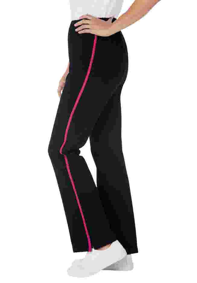 Stretch Cotton Side-Stripe Bootcut Legging image number 3