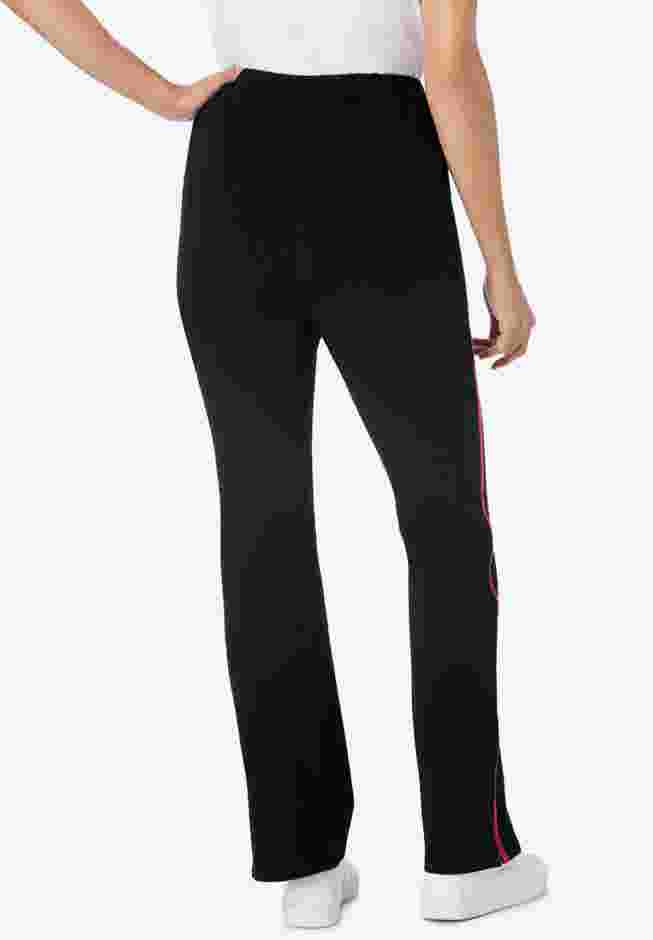 Stretch Cotton Side-Stripe Bootcut Legging image number 2
