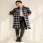 Flannel Button-Front Mega Tunic image number null