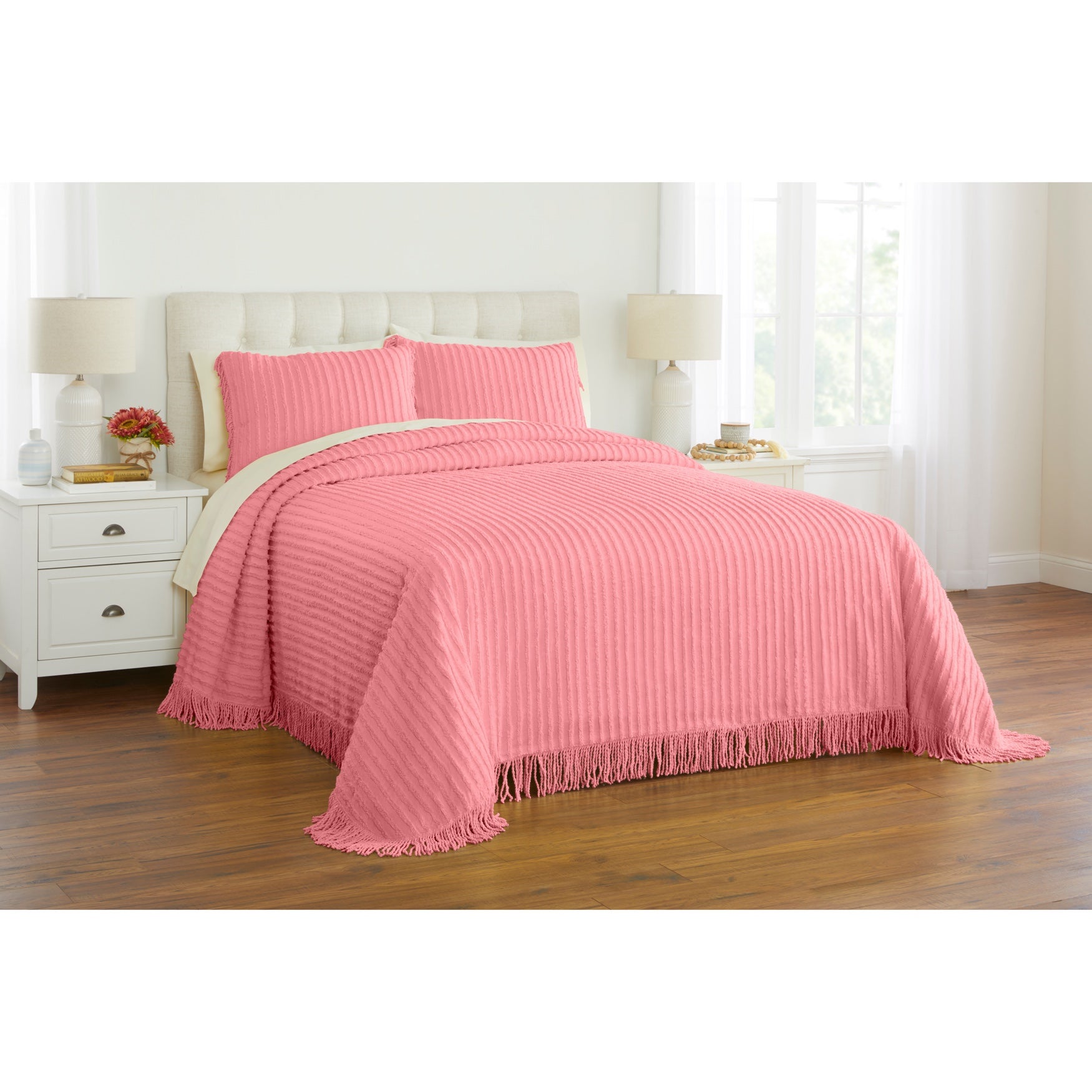 Chenille 100% Cotton Bedspread image number 0