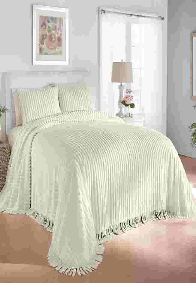 Chenille 100% Cotton Bedspread image number 0