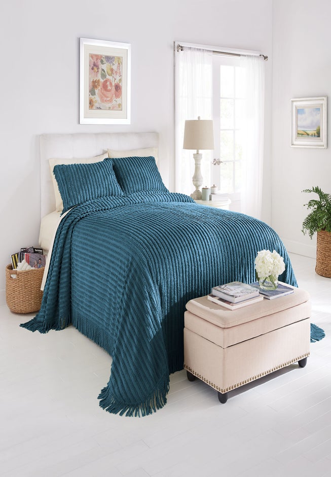 Chenille 100% Cotton Bedspread image number 0