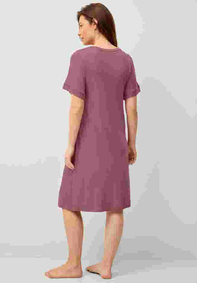 V-Neck Lace Trim Nightgown image number 1