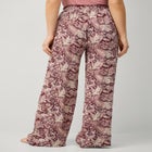 Wide-Leg Sleep Pant with Tassel Drawstring image number null