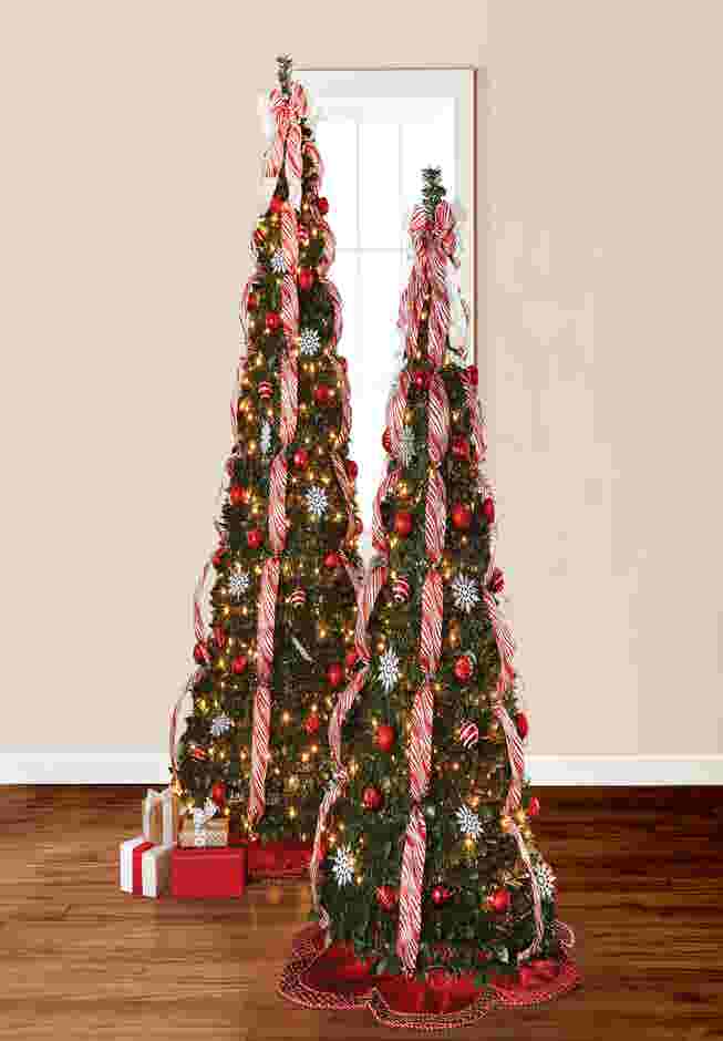 Fully Decorated Pre-Lit 7½' Pop-Up Christmas Tree image number 0