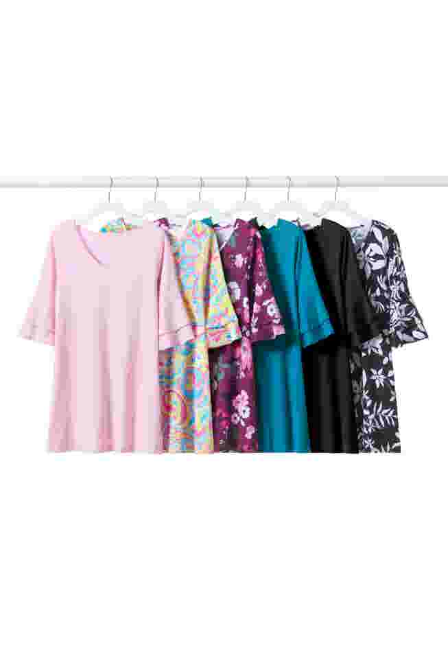 Ruffled Elbow-Sleeve Tunic image number 4