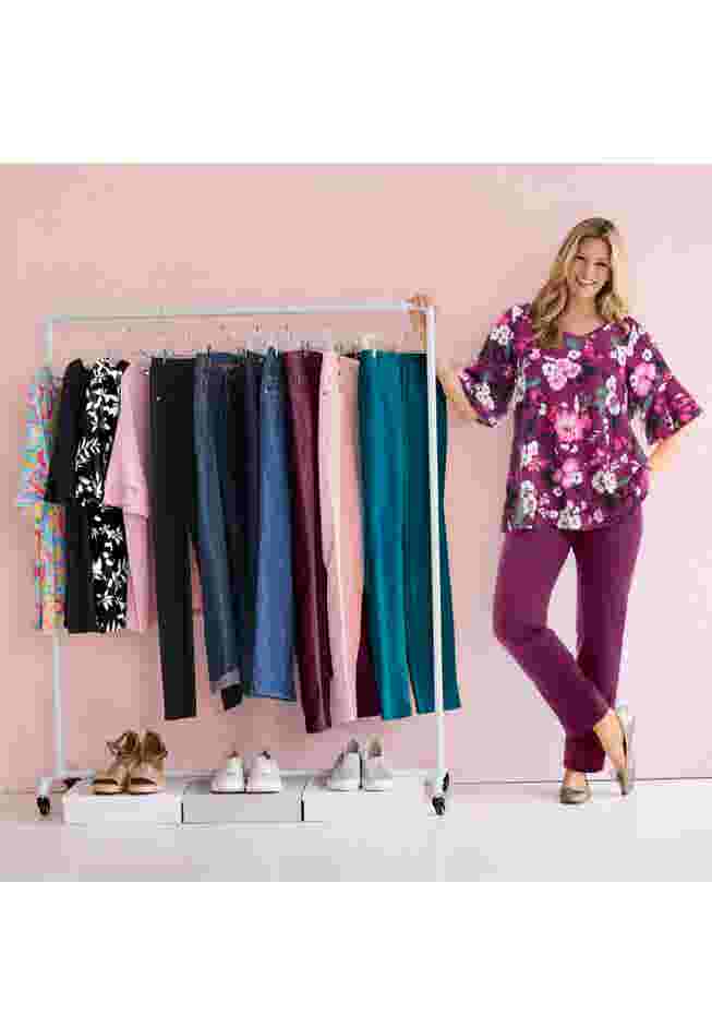 Ruffled Elbow-Sleeve Tunic image number 3