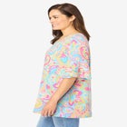 Ruffled Elbow-Sleeve Tunic image number null