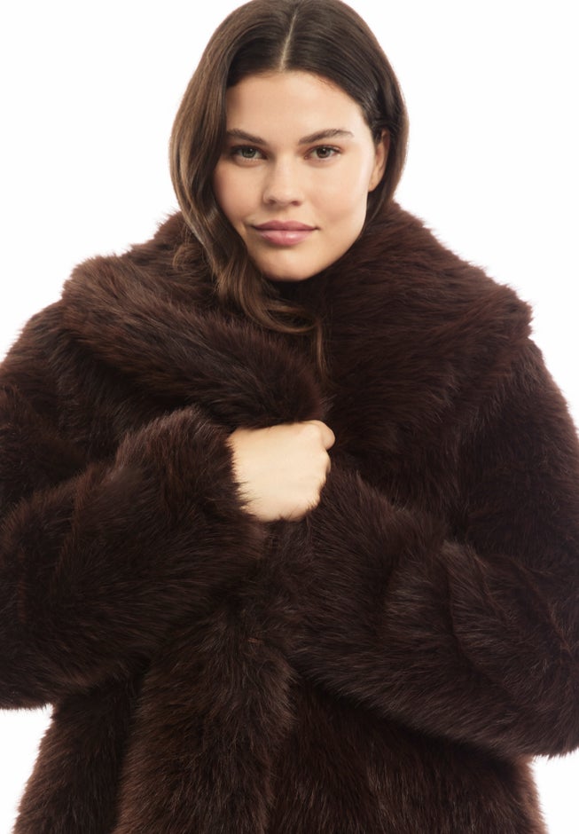 Shaggy Faux Fur Coat image number 3