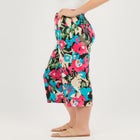 Pull-On Elastic-Waist Soft Capri image number null