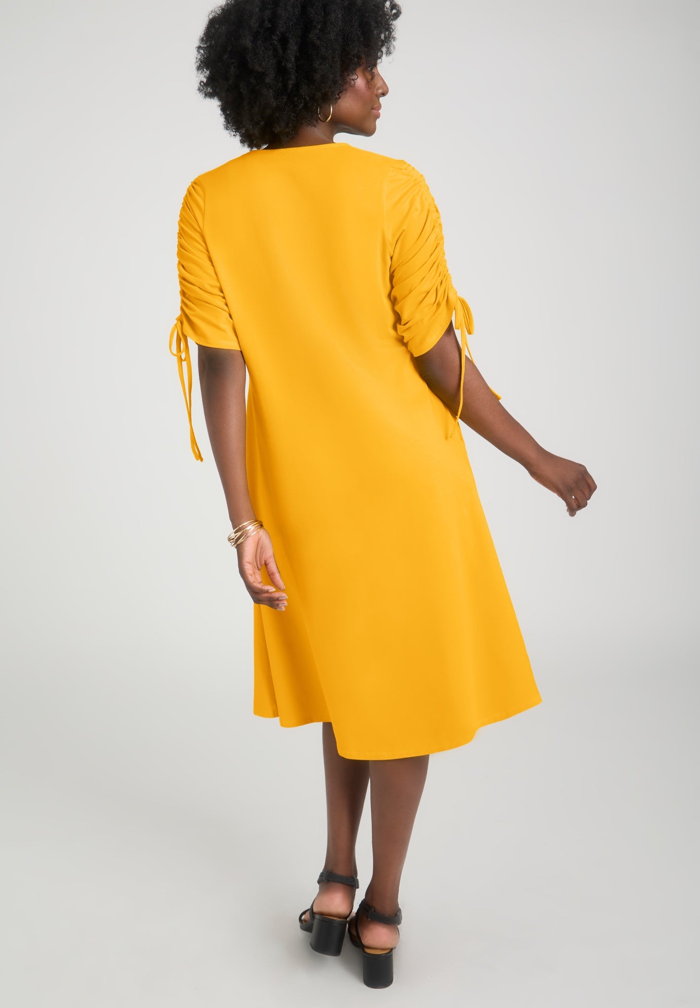 Tie Sleeve Midi Dress image number 2