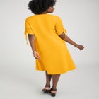 Tie Sleeve Midi Dress image number null