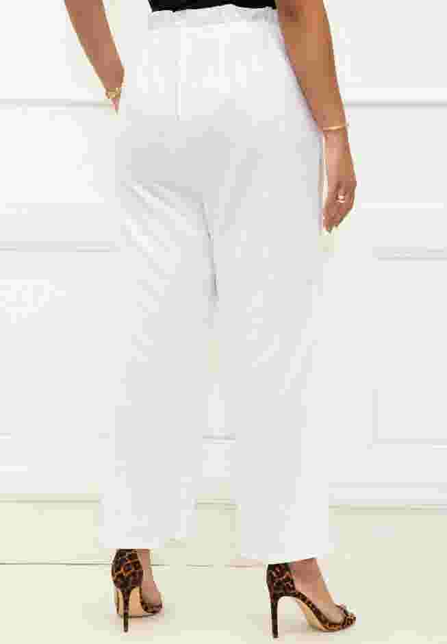ELOQUII Elements Paperbag Waist Wide Leg Pants image number 1