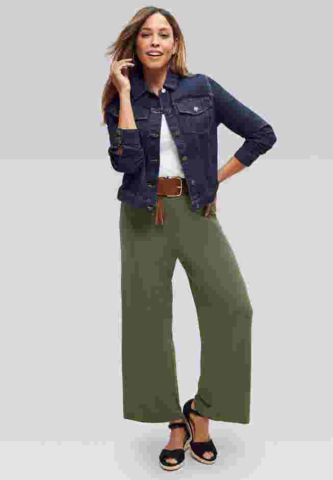 Everyday Stretch Knit Wide Leg Pant image number 2