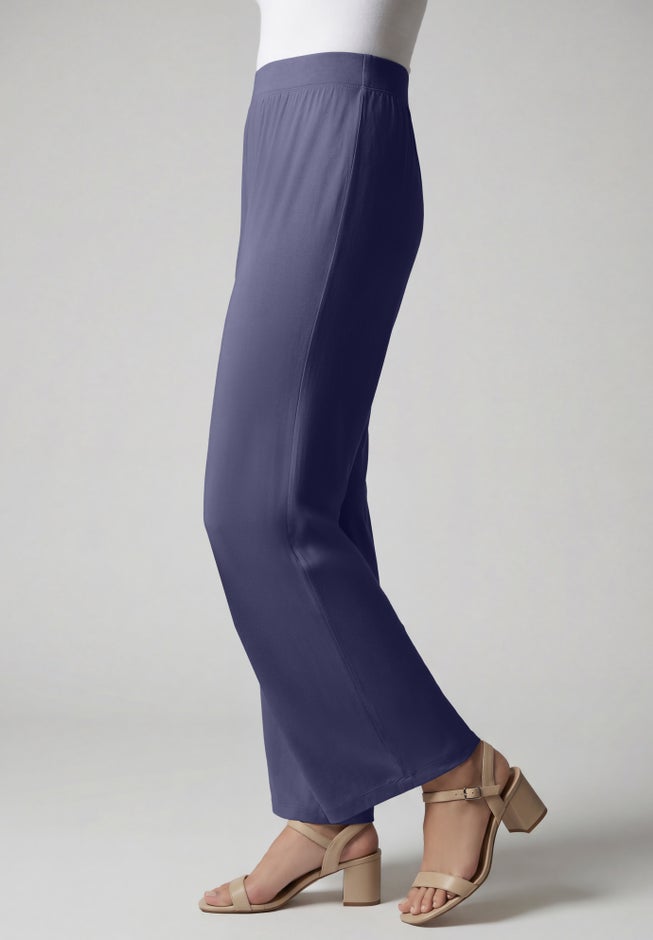 Everyday Stretch Knit Wide Leg Pant image number 1