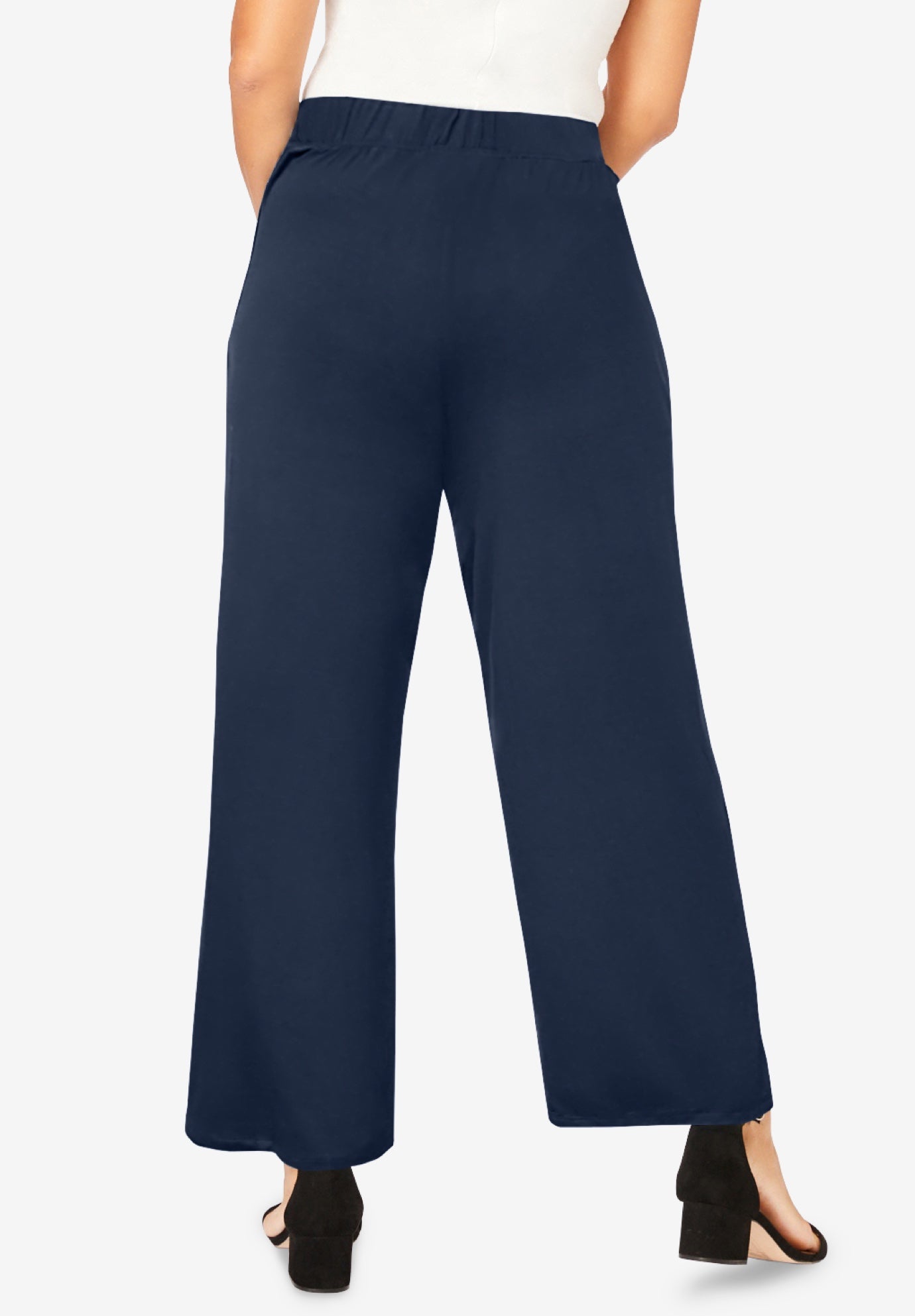 Everyday Stretch Knit Wide Leg Pant image number 1