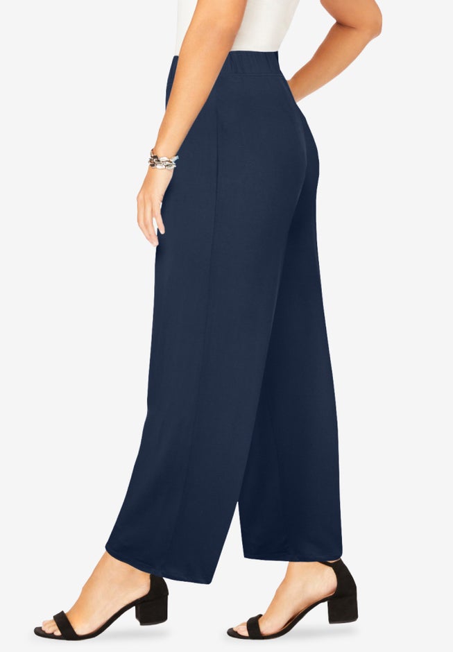 Everyday Stretch Knit Wide Leg Pant image number 2