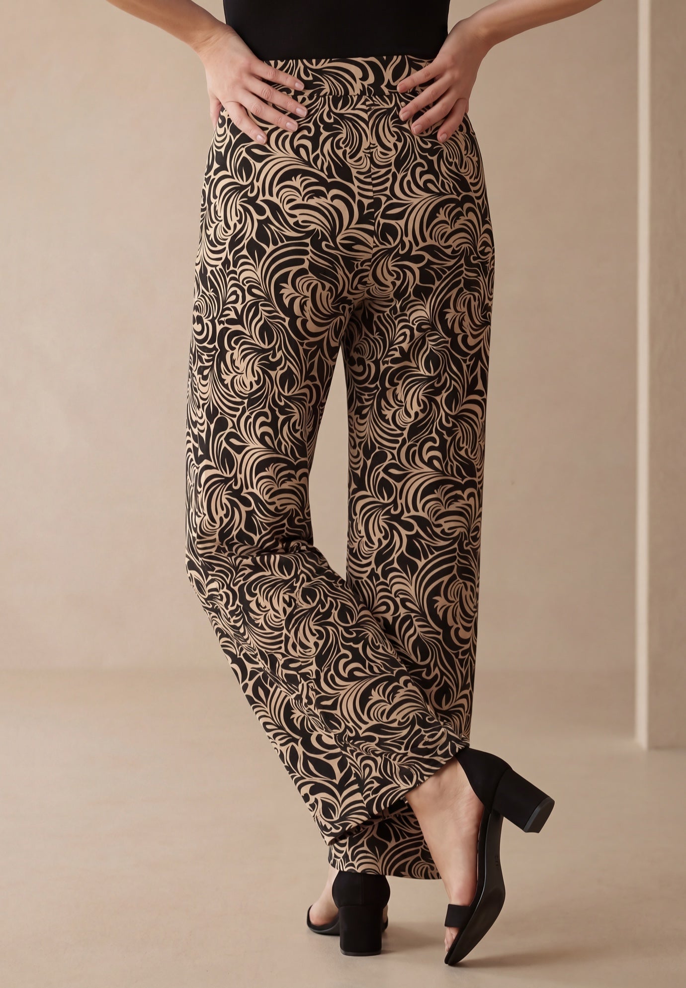 Everyday Stretch Knit Wide Leg Pant image number 2