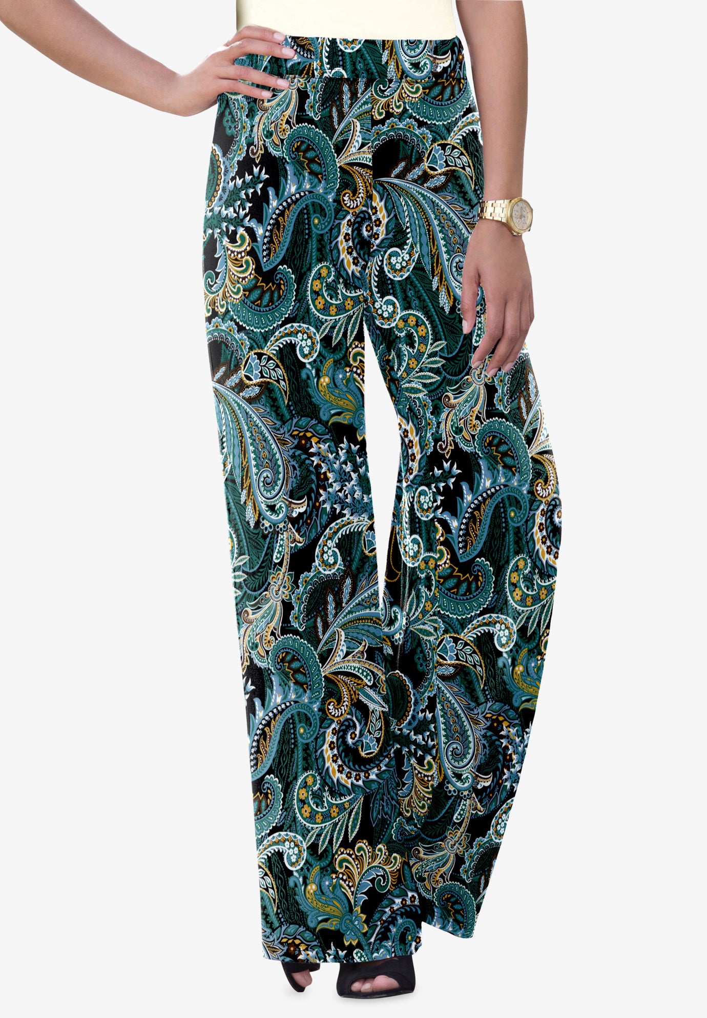 Everyday Stretch Knit Wide Leg Pant image number 0