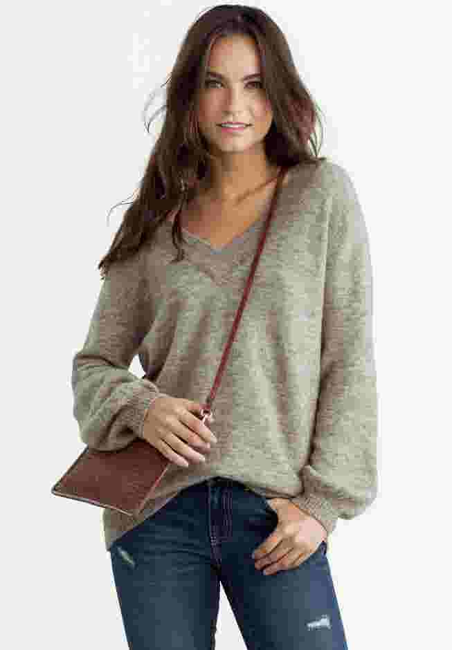 Crossover V-Neck Pullover image number 0