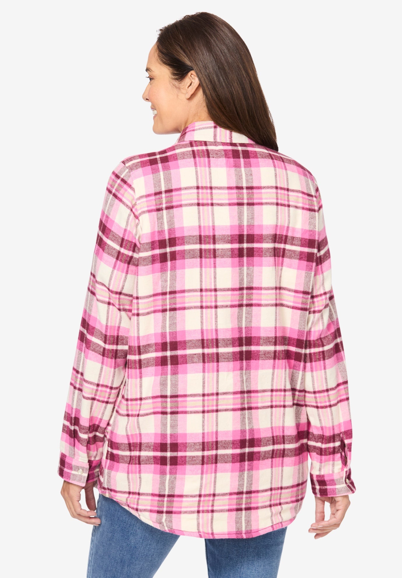 Fleece Flannel Snap-Front Shirt image number 2