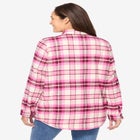 Fleece Flannel Snap-Front Shirt image number null