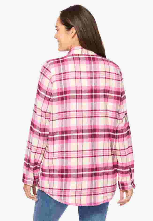Fleece Flannel Snap-Front Shirt image number 1