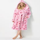 Dreams & Co® Plush Hooded Wrap Robe image number null