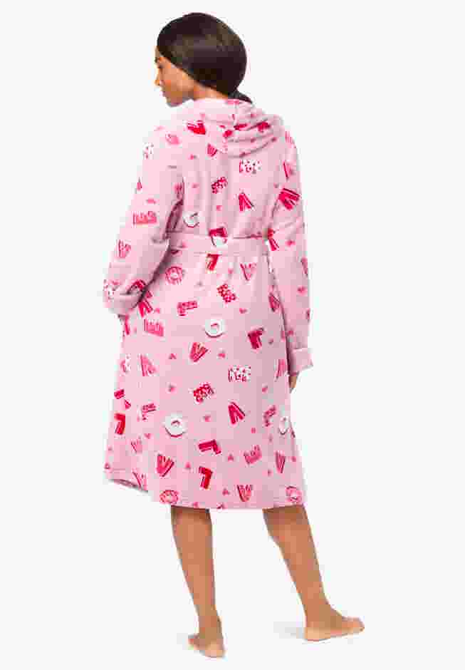 Dreams & Co® Plush Hooded Wrap Robe image number 1
