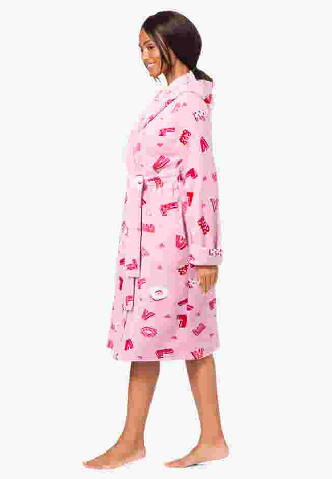 Dreams & Co® Plush Hooded Wrap Robe image number 2