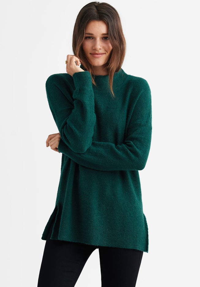 Mockneck Tunic Sweater image number 0