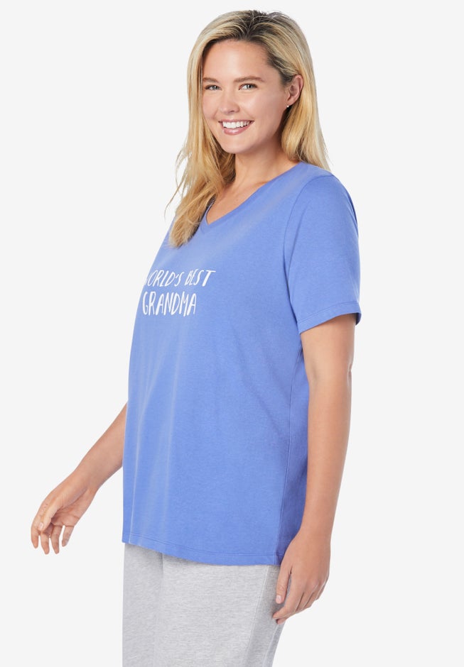 Cotton V-Neck PJ Top image number null