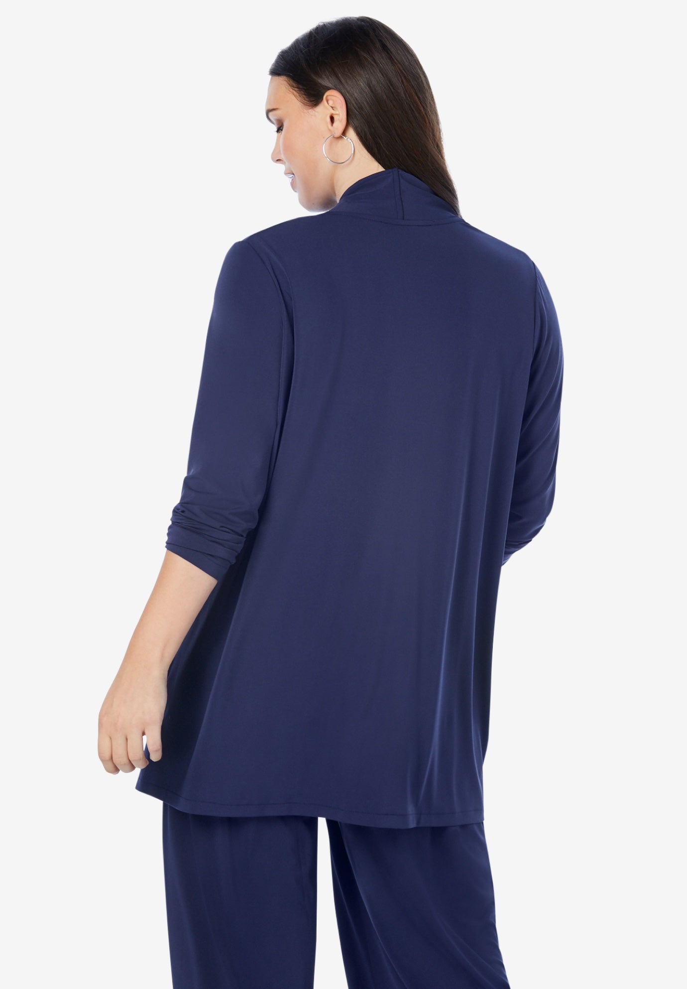 Ultrasmooth&reg; Fabric Long Sleeve Cardigan image number 2