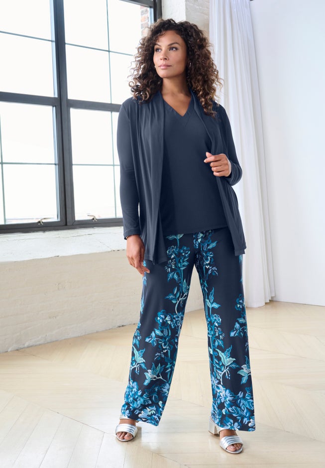 Ultrasmooth&reg; Fabric Long Sleeve Cardigan image number 4