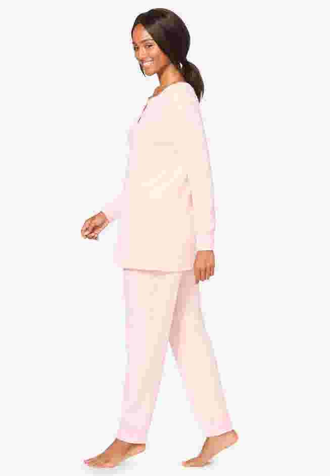 Thermal Henley Pajama Set image number 2