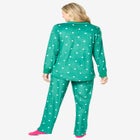 Dreams & Co. ® Velour Pajama with FREE Fuzzy Socks image number null