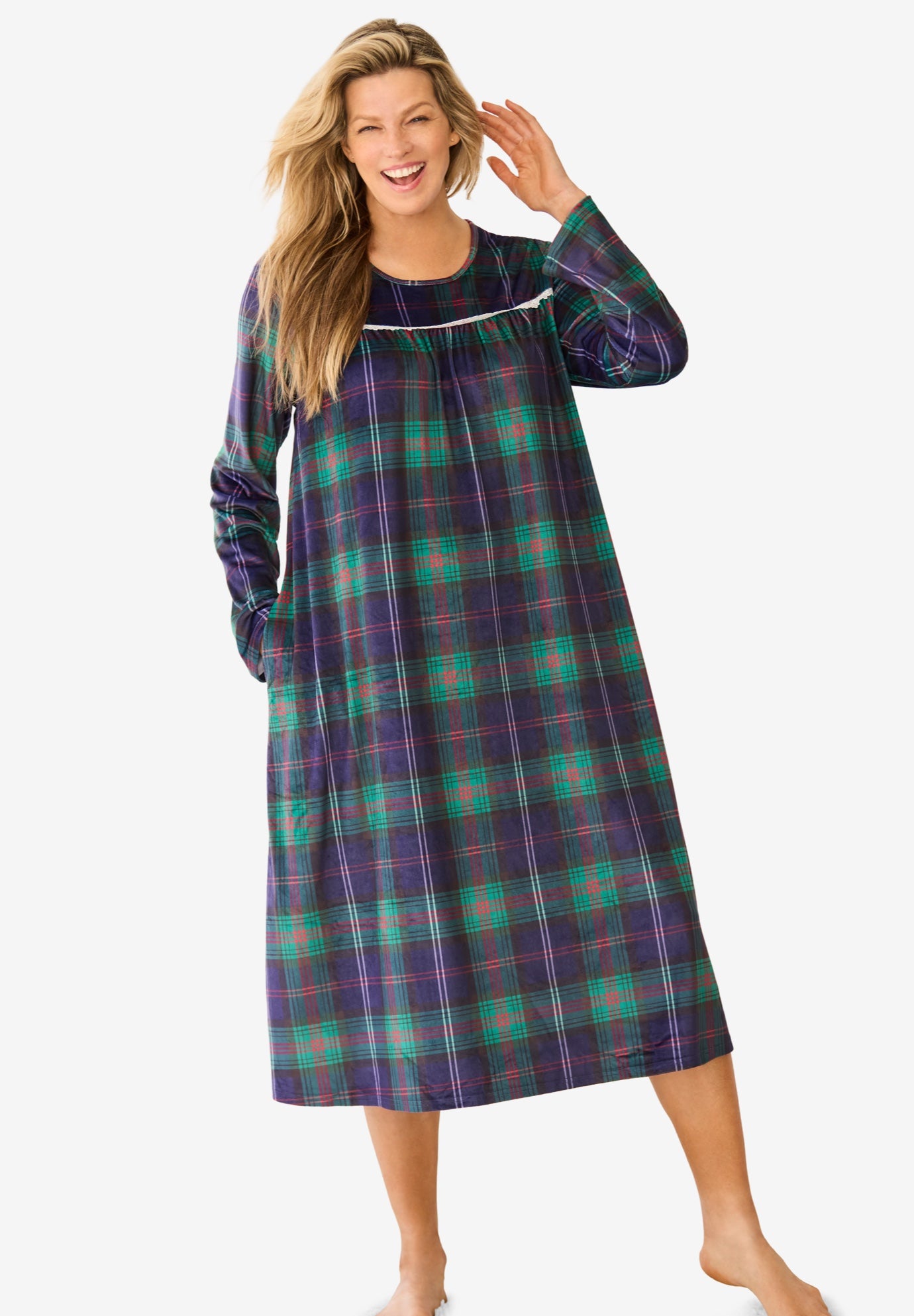 Only Necessities® Velour Gown image number 0