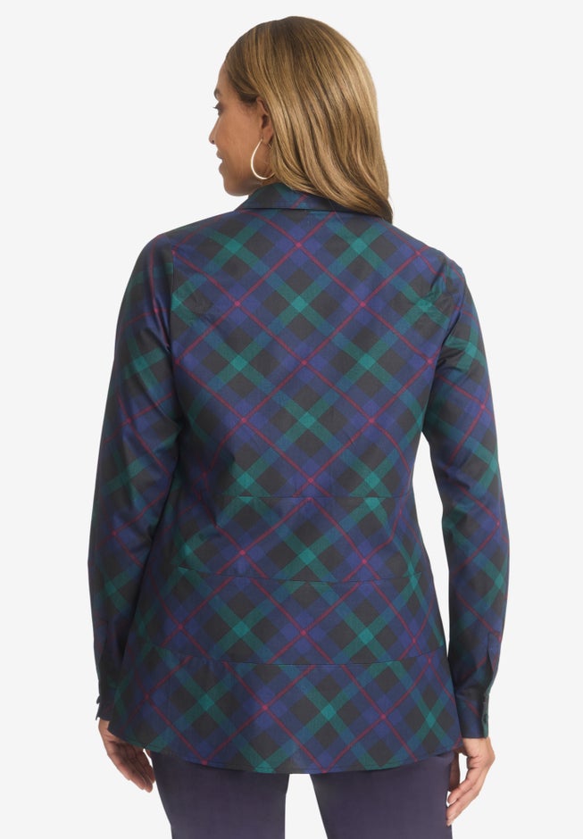 TIERED POPLIN TUNIC image number 1