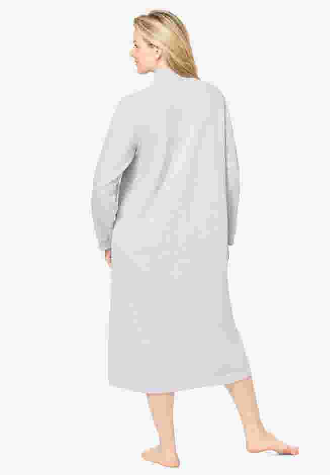 Only Necessities® Fleece Snap-Front Robe image number 1