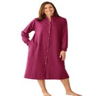 Only Necessities® Fleece Snap-Front Robe image number null