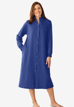 Only Necessities&reg; Fleece Snap-Front Robe