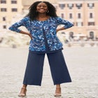 Crew Neck Double Layered Tunic image number null
