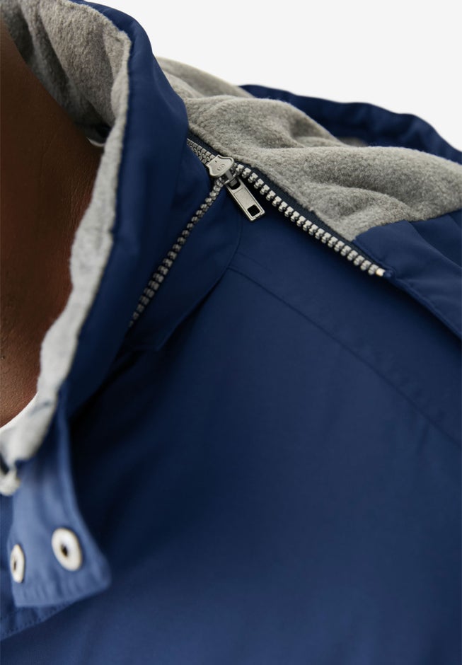 Fleece-Lined Parka with Detachable Hood and 6 Pockets image number 4