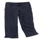 Perfect 5-Pocket Back-Elastic Denim Capri image number null