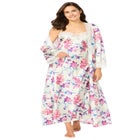 The Luxe Satin Long Peignoir Set image number null